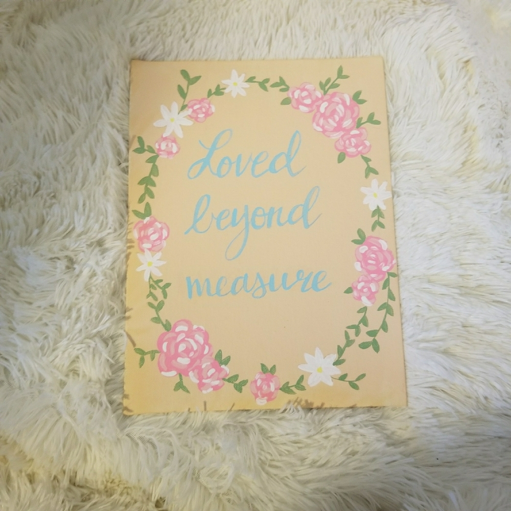 Hand painted canvas wall art